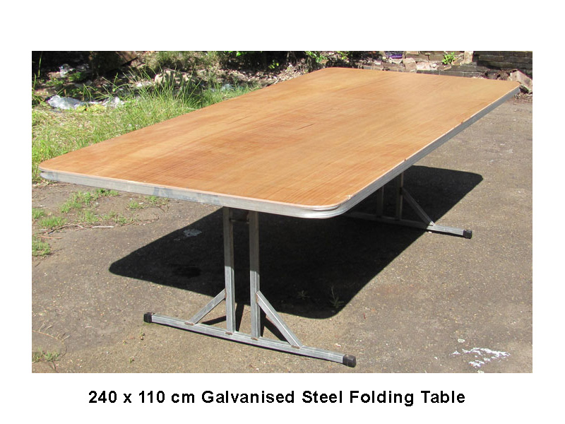 Galvanised Steel Folding Table