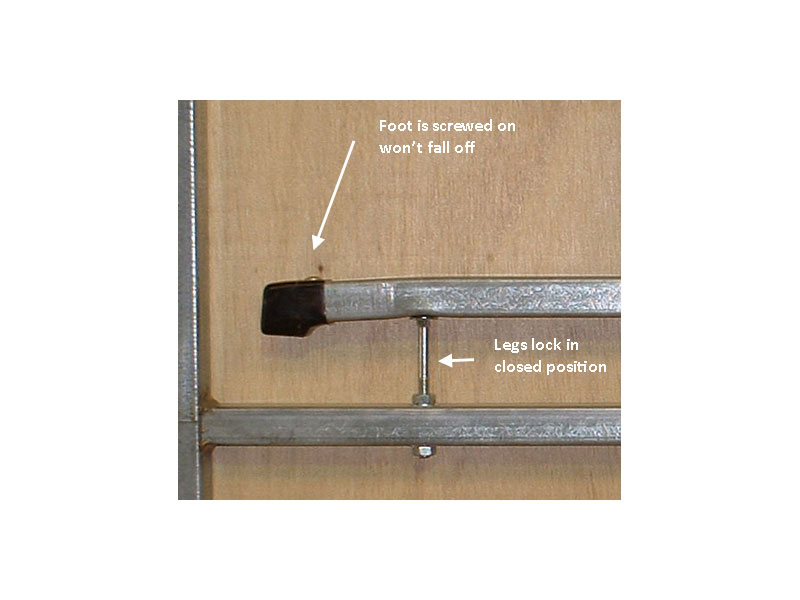 Galvanised Steel Folding Table – Round