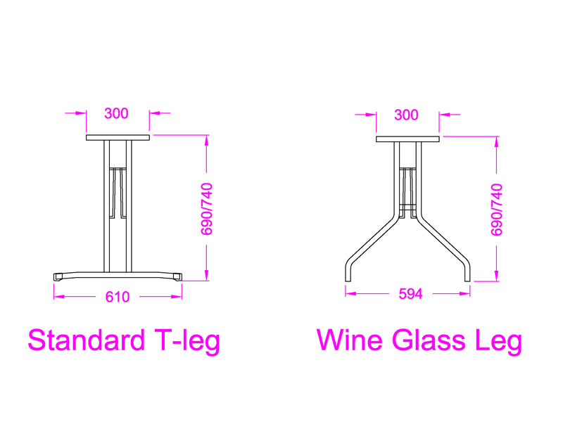 Folding Wine Glass Legs