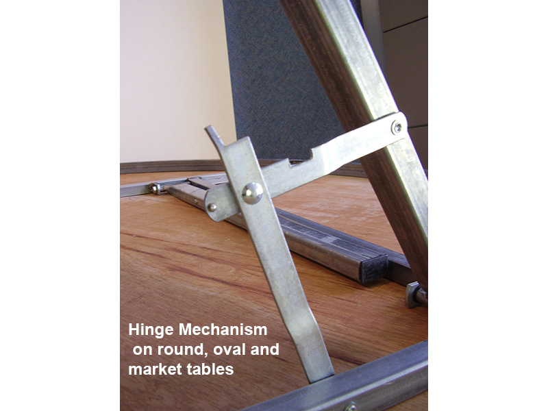 Galvanised Steel Folding Table – Round