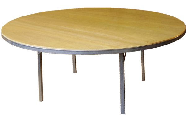 Galvanised Steel Folding Table – Round